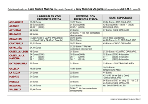 LABORABLES CON PRESENCIA FISICA FESTIVOS CON