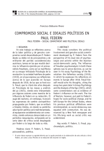 COMPROMISO SOCIAL E IDEALES POLÍTICOS EN PAUL FEDERN*