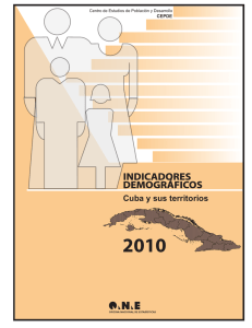 indicadores demográficos - Oficina Nacional de Estadísticas. Cuba