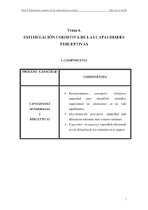 Tema 4. ESTIMULACIÓN COGNITIVA DE LAS CAPACIDADES