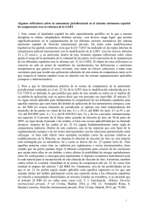 La autonomía jurisdiccional en el sistema autónomo español de