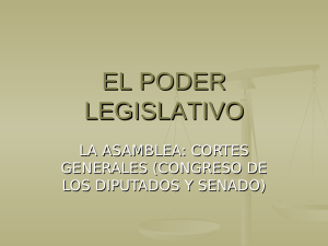 el poder legislativo