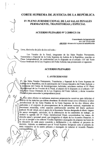 Acuerdo Plenario N° 2 - 2008