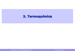 3. Termoquímica - Universidad Autónoma de Madrid