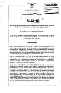 Decreto 1352 de 2013