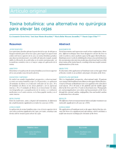Toxina botulínica: una alternativa no quirúrgica para elevar las cejas