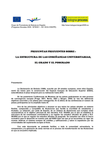 preguntas frecuentes sobre : la estructura de las enseñanzas