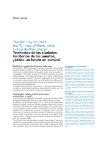 The Territory of Cities, the Territory of Ports, what Future do they