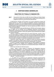 BOLETÍN OFICIAL DEL ESTADO - Servicio Público de Empleo Estatal