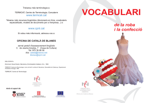 vocabulari - Blanespromocio.cat