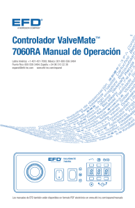 Controlador ValveMate™ 7060RA Manual de Operación