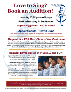 Love to Sing? Book an Audition!
