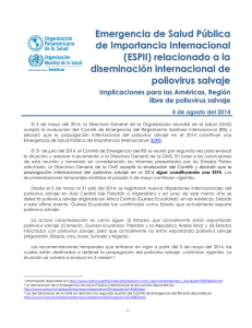 Emergencia de Salud Pública de Importancia Internacional (ESPII