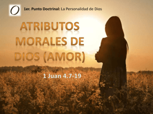 Atributos morales de Dios (Amor)