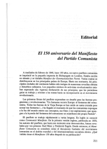 El 150 aniversario del Manifiesto del Partido Comunista