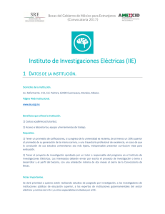 Instituto de Investigaciones Eléctricas (IIE)