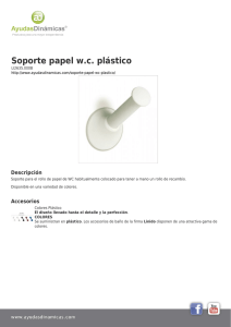 Soporte papel w.c. plástico