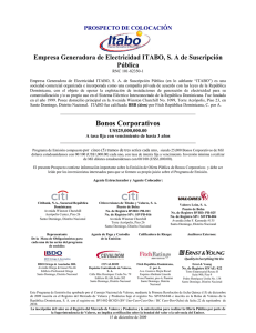 Bonos Corporativos - Bolsa de Valores de la República Dominicana