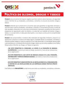 Política de alcohol, drogas y tabaco