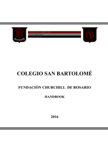 Handbook 2016 - Colegio San Bartolomé