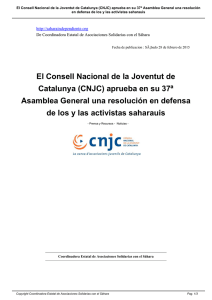 El Consell Nacional de la Joventut de Catalunya - CEAS