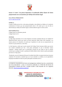 Boletín N° 10-2015 / Las penas impuestas al condenado deben