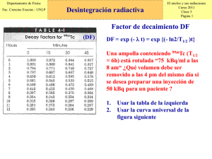 Desintegración Radiactiva (II)