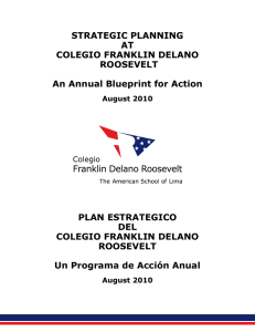STRATEGIC PLANNING AT COLEGIO FRANKLIN DELANO