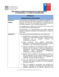 TÍTULO I Disposiciones Generales