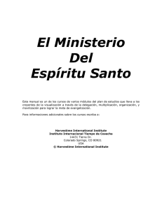 El Ministerio Del Espíritu Santo