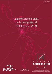 Características generales de la demografía del Ecuador (1990