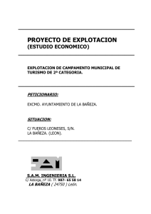 Proyecto de Explotación - Ayuntamiento de La Bañeza