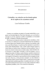 Documentos Colombia y su relación con los demás países de la