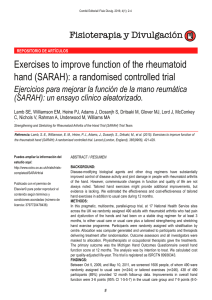 Exercises to improve function of the rheumatoid hand (SARAH): a