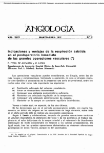 Indicaciones y ventajas de la respiración asistida en el