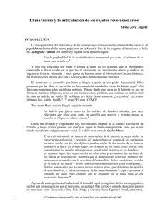 El marxismo y la articulación de los sujetos revolucionarios