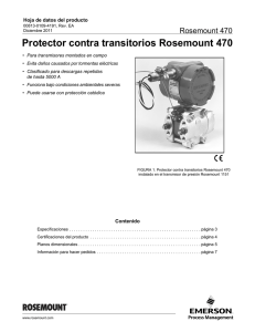 Protector contra transitorios Rosemount 470
