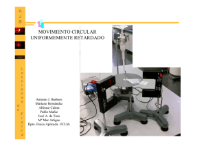 MOVIMIENTO CIRCULAR UNIFORMEMENTE RETARDADO