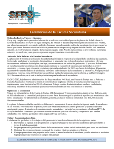 La Reforma de la Escuela Secundaria