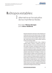 Isótopos estables - Revista Elementos, Ciencia y Cultura