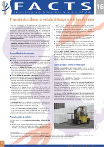 Prevención de accidentes con vehículos de transporte - EU-OSHA