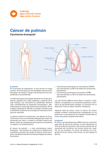 Cáncer de pulmón - Carcinoma bronquial