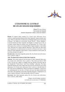 l`exotisme il·lustrat de julio soler izquierdo