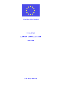 Document of Strategy Paraguay - European External Action Service