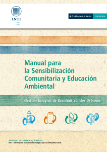 Manual para la Sensibilización Comunitaria y Educación