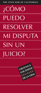 ¿cómo puedo resolver mi disputa sin un juicio?