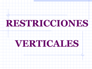 Clase 6 – Restricciones verticales