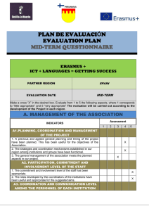 plan de evaluación evaluation plan mid-term questionnaire