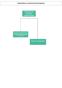 Secretaría de Asuntos Institucionales SECRETARÍA DE ASUNTOS