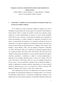 1 Transporte y territorio: la formación del corredor urbano industrial